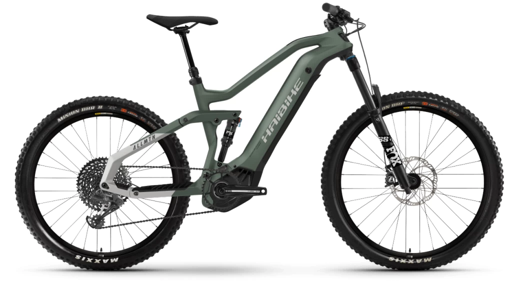 Haibike AllMtn 6 29" / 27.5" E-Bike MTB Komplettrad S Bamboo Green/cool Grey Matte Mod. 2021 1 Haibike AllMtn 6 29" / 27.5" E-Bike MTB Komplettrad S Bamboo Green/cool Grey Matte Mod. 2021