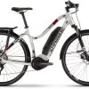 Haibike SDURO Trekking 2.0 28" E-Bike Komplettrad Damen XL Silber/schwarz/rot Mod. 2020