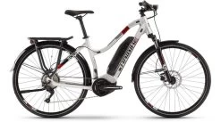 Haibike SDURO Trekking 2.0 28" E-Bike Komplettrad Damen XL Silber/schwarz/rot Mod. 2020
