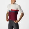 Castelli A BLOCCO Jersey Kurzarmtrikot Ivory/Red-Blue-Bordeaux