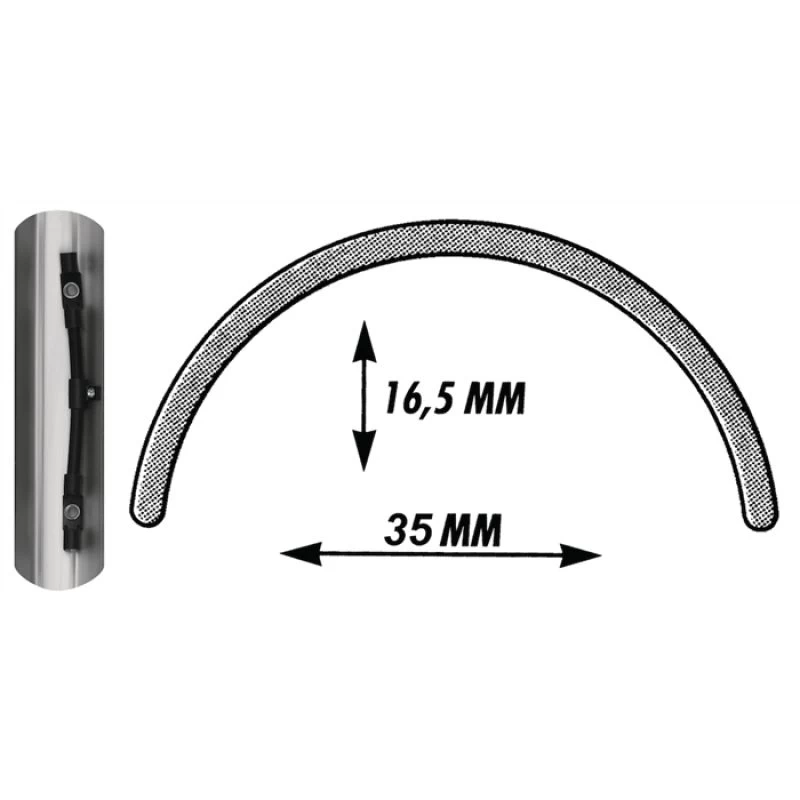 SKS Schutzblechset Mit Streben, 27/28", Bluemels, 35mm, Schwarz 1 SKS Schutzblechset Mit Streben, 27/28", Bluemels, 35mm, Schwarz